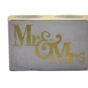 Mr & Mrs mécsestartó különleges alkalmakra