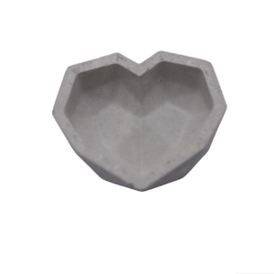 Beton mini szív natúr